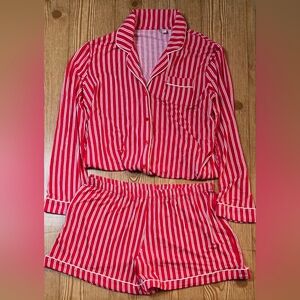 Nordstrom Red and White Striped Pajama Set Perfect For Valentines Day